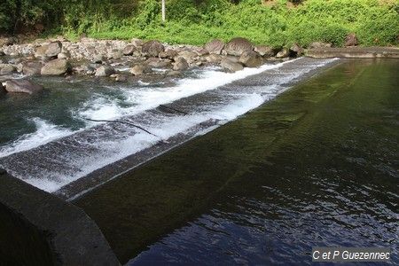 barrage  sur la Grande-Rivière de Vieux-Habitants