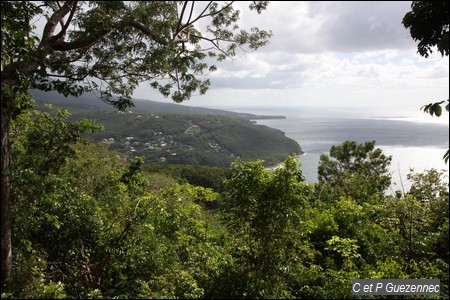 Mer des Caraïbes et Morne aux Fous 