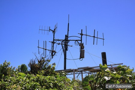 Les antennes sur le Piton l'Herminier