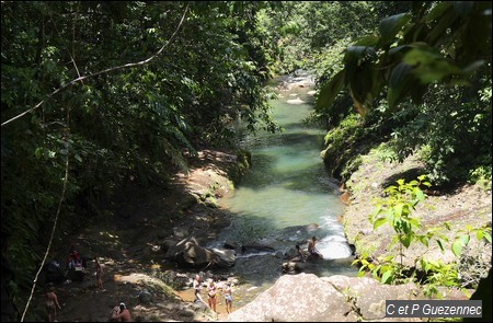 La rivière en aval du Saut de la Lézarde