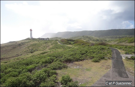 Vue vers l'ouest depuis le haut de la station Météo