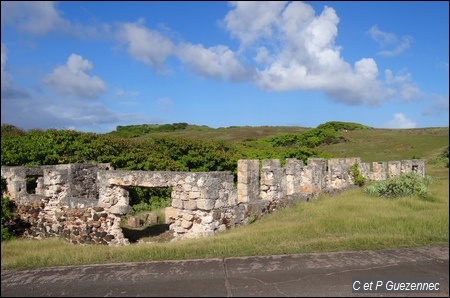 Vestiges de l'ancienne cotonnerie de Baie Mahault