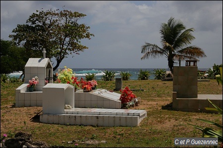 Cimetière marin de Baie Mault à la Désirade