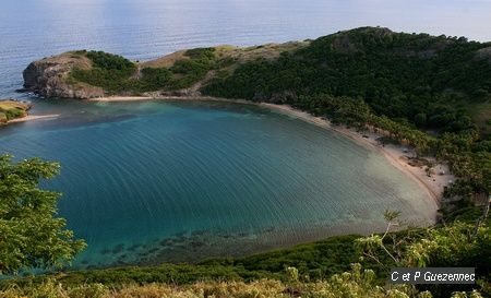 la baie de Pompierre et sa belle plage 