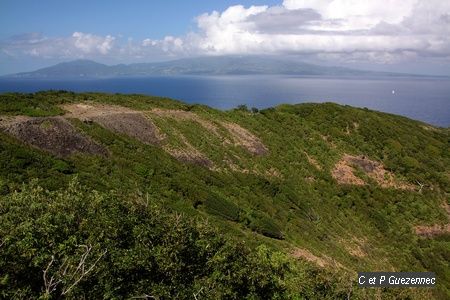 sud de la Basse Terre au dessus du Morne Morel