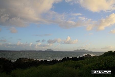 Une belle vue sur Les Saintes